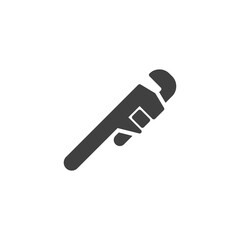 Adjustable spanner vector icon