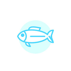 Illustration Vector graphic of fish icon template