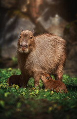 capybara in the grass