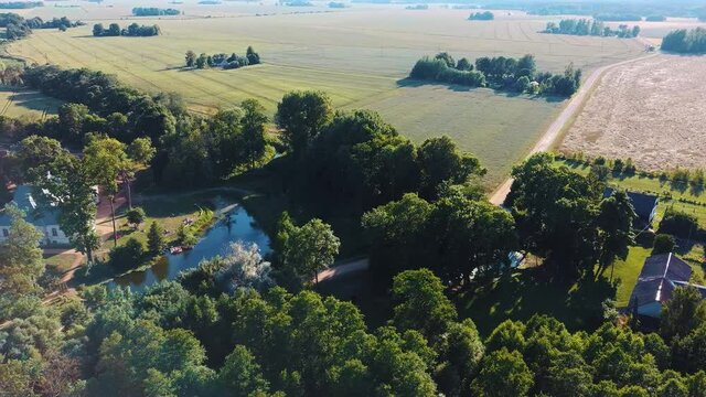 Abgunste manor in Zalenieku parish, Jelgavas region, Latvia, Europe. Manor was built  around 1780, but was burned down during the riots. Reconstruction started after 1908 and was completed in 1931.