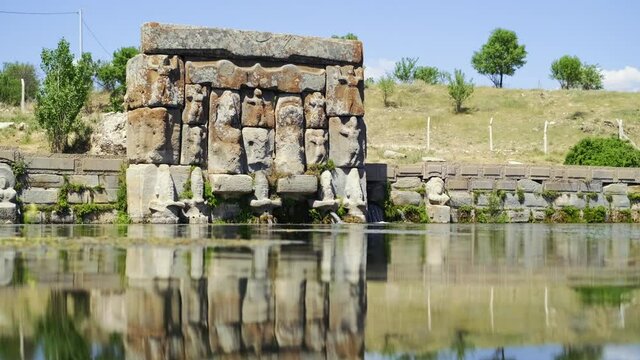 Eflatun Spring Konya, a holy water monument built during the Hittites Period.