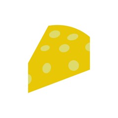 Cheese slice color line icon. Cheese advertising. Trendy flat isolated outline symbol on white can be used for: illustration, sign, logo, mobile, app, design, web, dev, ui, ux, gui. Vector EPS 10