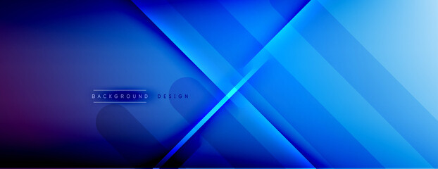 Abstract background. Shadow lines on bright shiny gradient background.