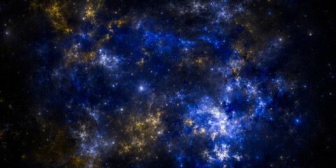 Fototapeta premium Banner Star field background . Starry outer space background texture . Colorful Starry Night Sky Outer Space background. 3D illustration 