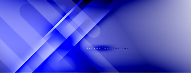 Abstract background - lines composition created with lights and shadows. Technology or business digital template. Trendy simple fluid color gradient abstract background with dynamic