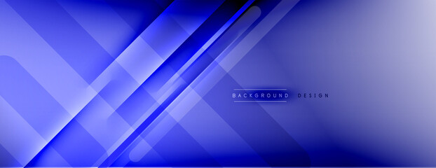 Obraz premium Abstract background - lines composition created with lights and shadows. Technology or business digital template. Trendy simple fluid color gradient abstract background with dynamic