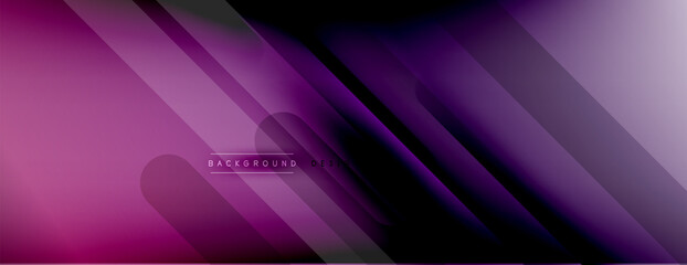 Fototapeta premium Abstract background - lines composition created with lights and shadows. Technology or business digital template. Trendy simple fluid color gradient abstract background with dynamic