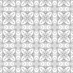 Tafelkleed Vector pattern with symmetrical elements . Modern stylish abstract texture. Repeating geometric tiles from   striped elements.Black and white pattern. © t2k4