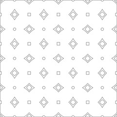 Vector pattern with symmetrical elements . Modern stylish abstract texture. Repeating geometric tiles from 

striped elements.Black and white pattern.