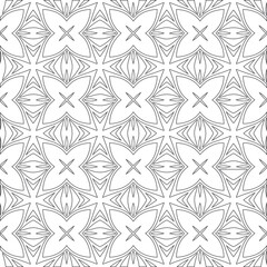 Vector pattern with symmetrical elements . Modern stylish abstract texture. Repeating geometric tiles from 

striped elements.Black and white pattern.