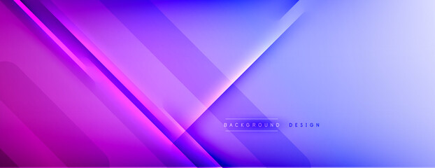 Fototapeta premium Abstract background - lines composition created with lights and shadows. Technology or business digital template. Trendy simple fluid color gradient abstract background with dynamic