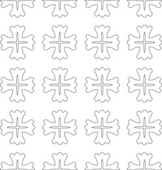 Vector pattern with symmetrical elements . Modern stylish abstract texture. Repeating geometric tiles from 

striped elements.Black and white pattern.