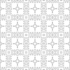 Vector pattern with symmetrical elements . Modern stylish abstract texture. Repeating geometric tiles from 

striped elements.Black and white pattern.