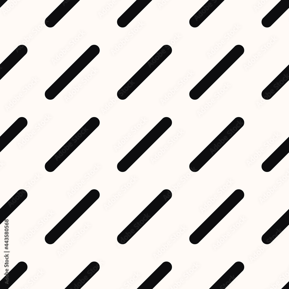 Poster Black diagonal sticks. Vector simple black sticks pattern.