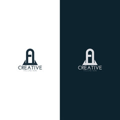 A letter company logo template
