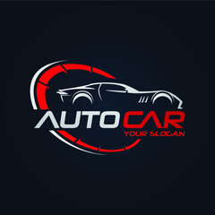 Car Garage Premium Concept Logo Design