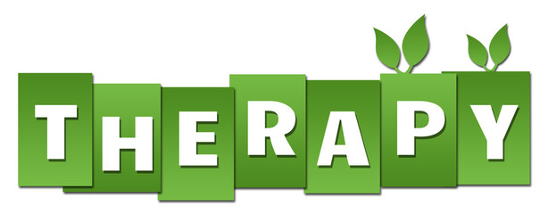 Fototapeta premium Therapy Green Stripes Leaves 