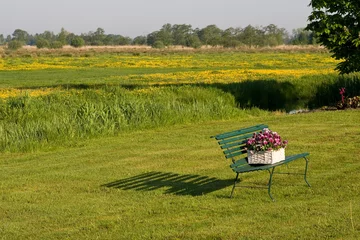 Deurstickers Bloemenveld, Field of flowers © AGAMI