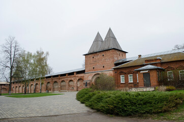 The territory of Zaraysk museum-kremlin Moscow region Russia