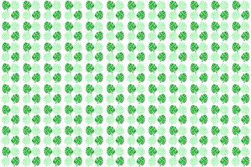 Abstract seamless pattern of leaves of green colours.