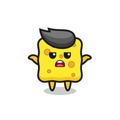 sponge mascot character saying I do not know