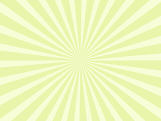 放射状の背景素材、イラスト（黄緑色バージョン）