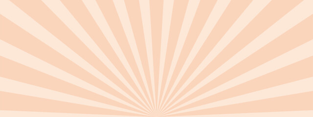 放射状の背景素材、イラスト（オレンジ色バージョン）