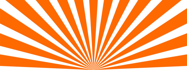 放射状の背景素材、イラスト（朱色バージョン）