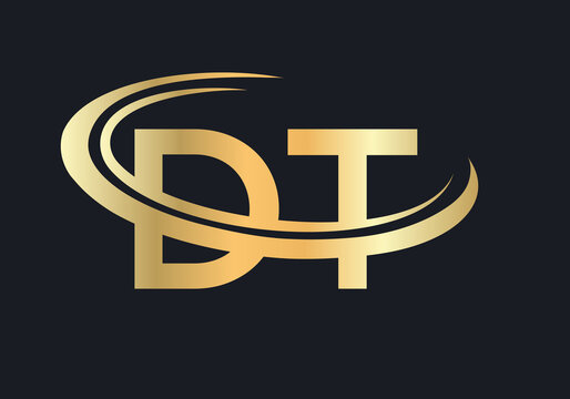 Modern DT Logo Design for business and company identity. Creative DT letter logo Design
