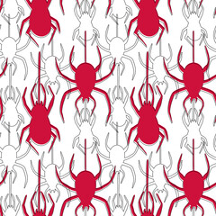 Set of Halloween ribbons and characters