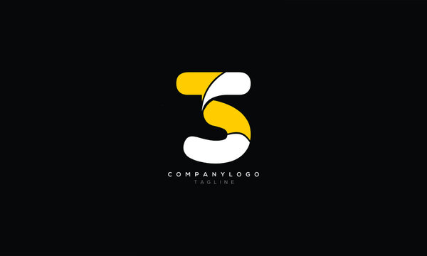 TS ST T AND S Abstract initial monogram letter alphabet logo design