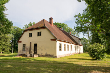 Plakat historic manor in estonia europe