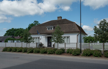 typical estonian village cottage