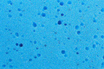 Blue sponge detail texture, sponge texture background.