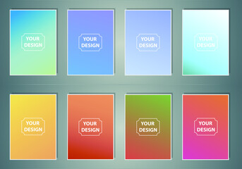 Abstract vector pattern gradient background templates. Modern geometric design with minimal geometric shapes
