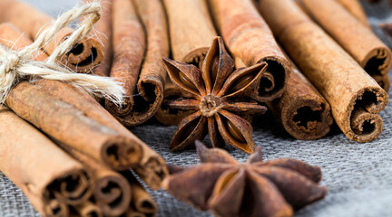 fragrant sticks of bark cinnamon