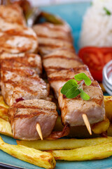 greek souvlaki skewers