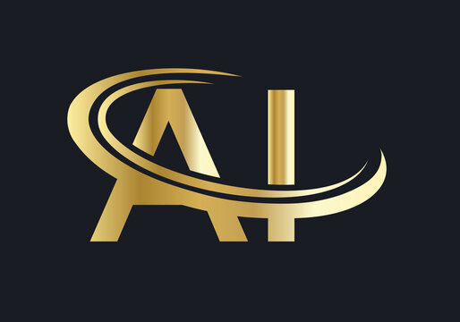 Initial Monogram Letter AI Logo Design Vector. AI logo design ...