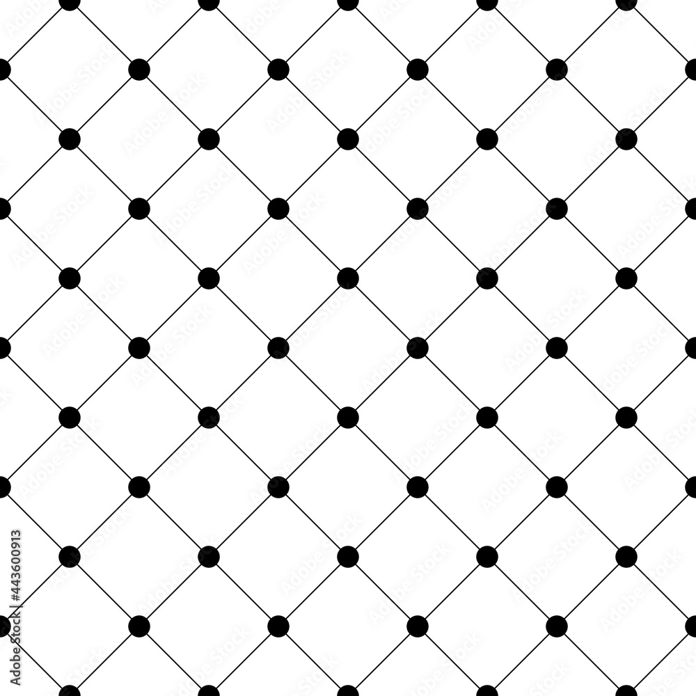 Poster vector seamless pattern. abstract geometric pattern. black and white background. repeated simple cla