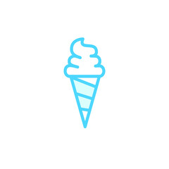 Illustration Vector graphic of ice cream icon template