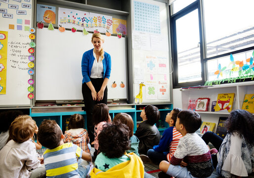 Happy kids at elementary school