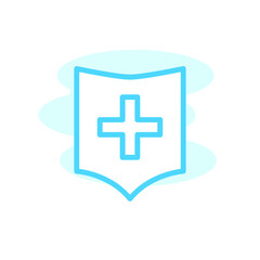 Obraz premium Illustration Vector graphic of insurance icon template