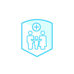 Illustration Vector graphic of insurance icon template