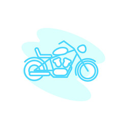 Illustration Vector graphic of motorcycle icon template