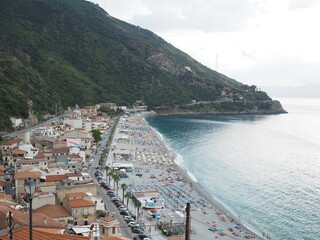 Calabria Scilla Reggio Calabria Chianalea Panorama Dettagli Mare Nave Sole