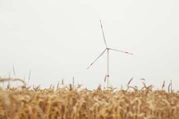 Windmills for electric power production on a cloudy day