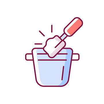 mixing bowl with spatula, cooking clip art preview