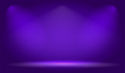 Empty vector abstract mock up 3D stage studio background for product display. Showroom shoot render.
