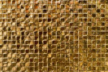 Golden mosaic texture background, luxury gold background