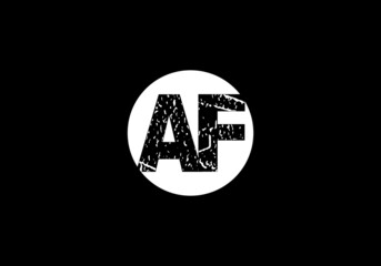 this is creative text latter AF logo